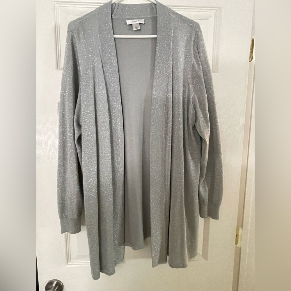 Silver sparkly cardigan